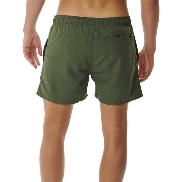 Rip Curl Offset Volly 15 in. Swim Shorts - Dark Olive